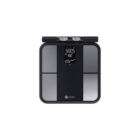 เครื่องชั่งน้ำหนักวัดมวลกาย ALLWELL รุ่น BODYA-PRO 8 อิเล็กโทรด วัดได้ 31 ค่า เชื่อมต่อแอปพลิเคชันได้ สีดำ_0